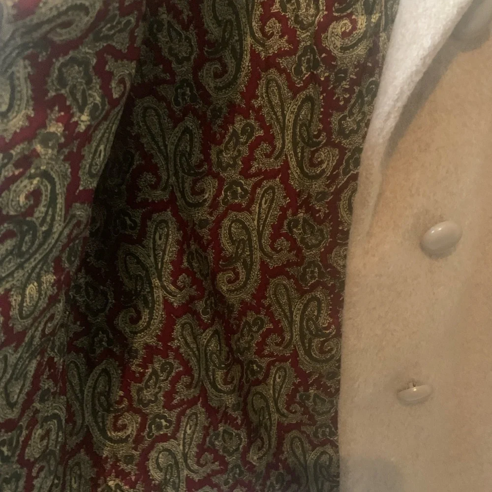 ❤️ 89. Vintage Classic Tan Wool Coat - Modern fit ❤️ - Picture 7 of 15